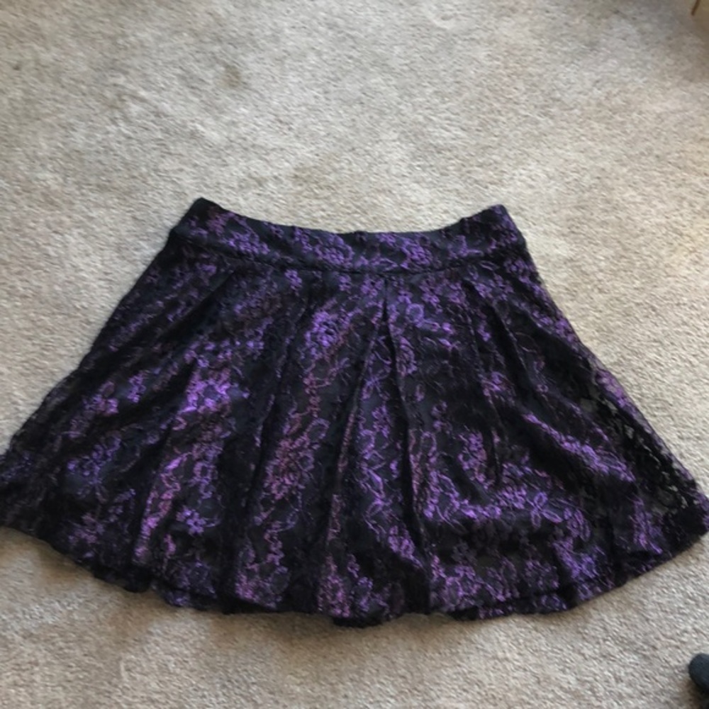 Purple and‎ black skirt